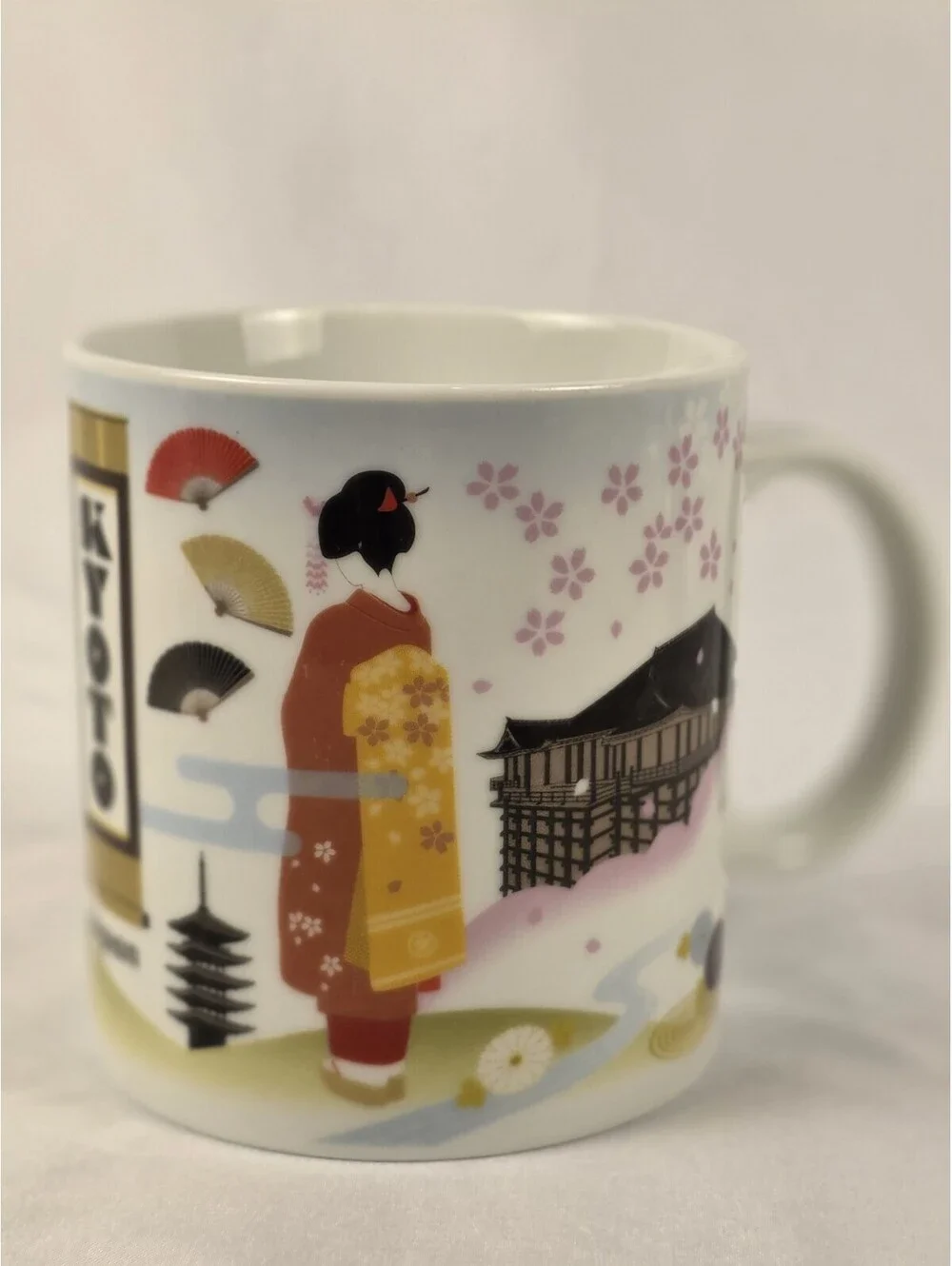 Noren Mino Ware Japanese Kyoto Japan Coffee Mug; Ceramic Tea Cup